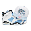 Chicago Bulls White University Blue Mitchell & Ness Champions Remix Snapback Hat