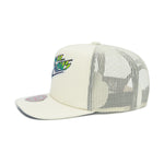 Tampa Bay Rays Cooperstown Off White Mitchell & Ness Evergreen Trucker Snapback