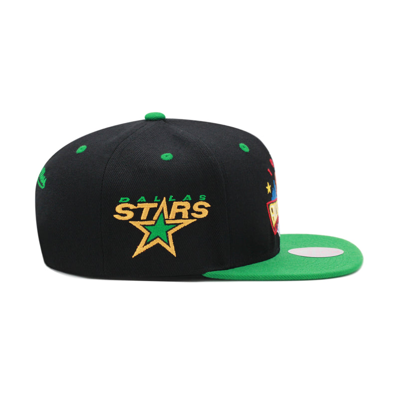 Dallas Stars Black Mitchell & Ness All Star Snapback Hat