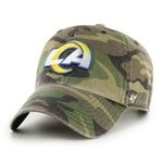 Los Angeles Rams Camo 47 Brand Clean Up Dad Hat