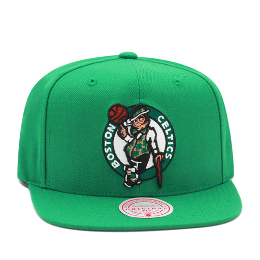 Boston Celtics Green Mitchell & Ness Team Ground 2.0 Snapback Hat