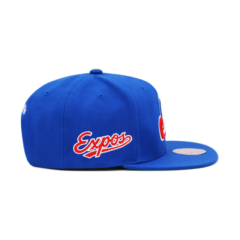Montreal Expos Royal Mitchell & Ness MLB Evergreen Snapback Hat