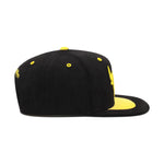 Chicago Bulls Black/Yellow Jordan 4 Mitchell & Ness Day 4 Snapback Hat