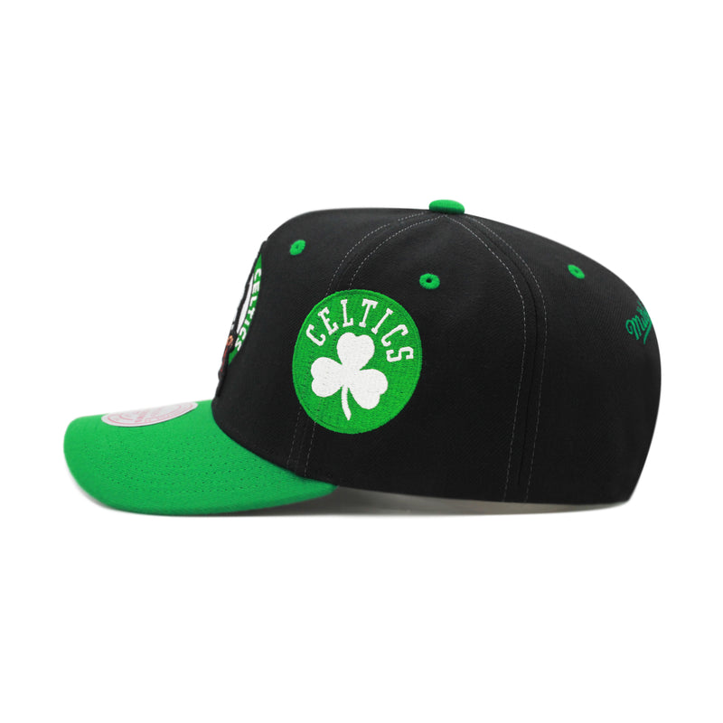 Boston Celtics Black Mitchell & Ness NBA Overbite Pro Snapback