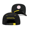 Chicago Bulls Black/Yellow Jordan 4 Mitchell & Ness Day 4 Snapback Hat