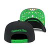 Boston Celtics Black Mitchell & Ness Sugar Skull Snapback Hat