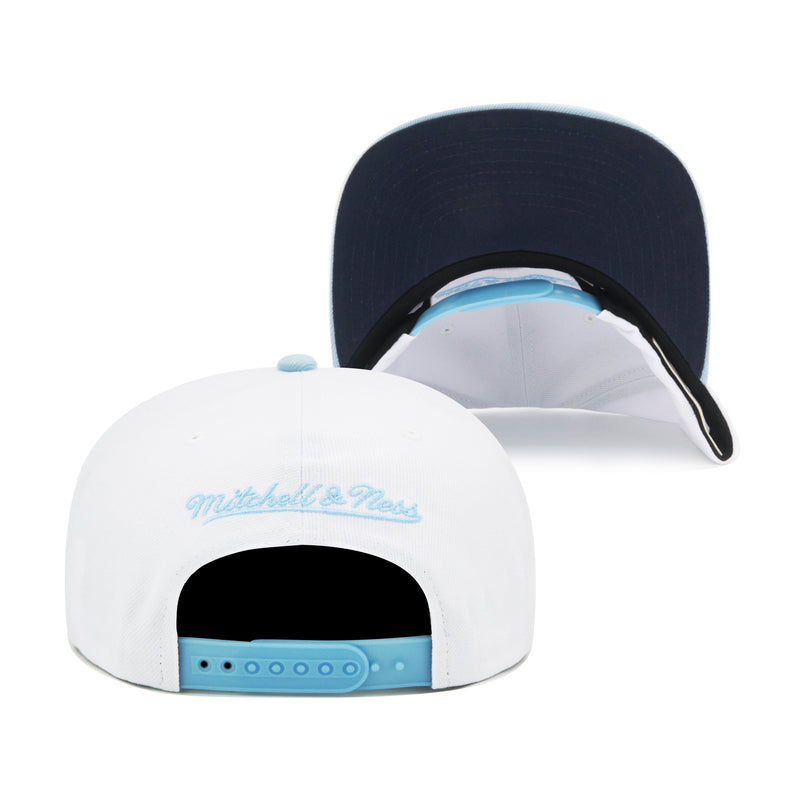 Chicago Bulls White University Blue Mitchell & Ness Champions Remix Snapback Hat