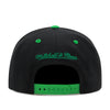 Boston Celtics Black Mitchell & Ness NBA Overbite Pro Snapback