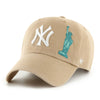 New York Yankees Khaki City Icon 47 Brand Clean Up Dad Hat