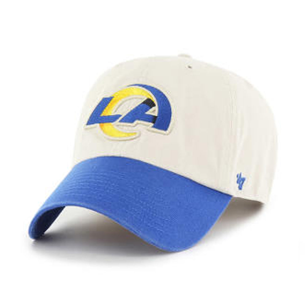 Los Angeles Rams Bone 47 Brand Sidestep Clean Up Dad Hat