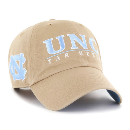 North Carolina Tar Heels UNC Khaki 47 Brand District Clean Up Dad Hat