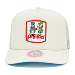 Philadelphia Phillies Cooperstown Off White Mitchell & Ness Evergreen Trucker Snapback