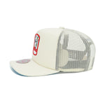 Philadelphia Phillies Cooperstown Off White Mitchell & Ness Evergreen Trucker Snapback