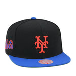 New York Mets Black Royal Mitchell & Ness MLB Evergreen Snapback Hat