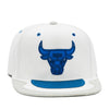 Chicago Bulls White/Blue Jordan 4 Mitchell & Ness Day 4 Snapback Hat