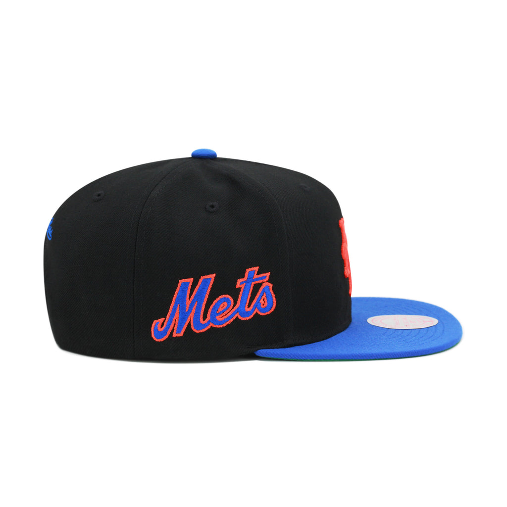 New York Mets Black Royal Mitchell & Ness MLB Evergreen Snapback Hat