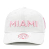 Inter Miami CF White Mitchell & Ness Pink Word Crest Dad Hat