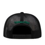 Anaheim Ducks Black Mitchell & Ness NHL Script Trucker Snapback