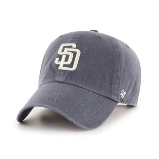 San Diego Padres Vintage Navy 47 Brand Clean Up Dad Hat