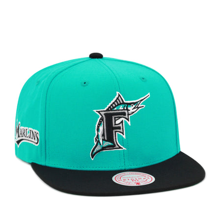 Florida Marlins Mitchell & Ness Cooperstown Evergreen Pro Snapback - White