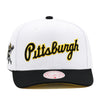 Pittsburgh Pirates Mitchell & Ness Cooperstown Evergreen Pro Snapback - White