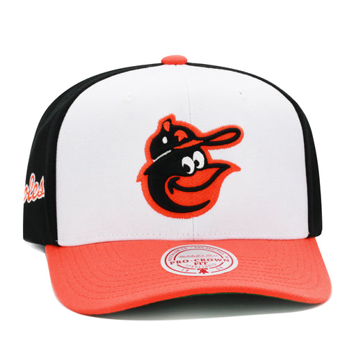 Baltimore Orioles Cooperstown White Mitchell & Ness MLB Team Pro Snapback