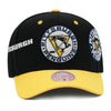 Pittsburgh Penguins Black Vintage Mitchell & Ness NHL Overbite Pro Snapback