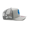 New York Yankees Grey Mitchell & Ness Cooperstown Curveball Trucker Snapback