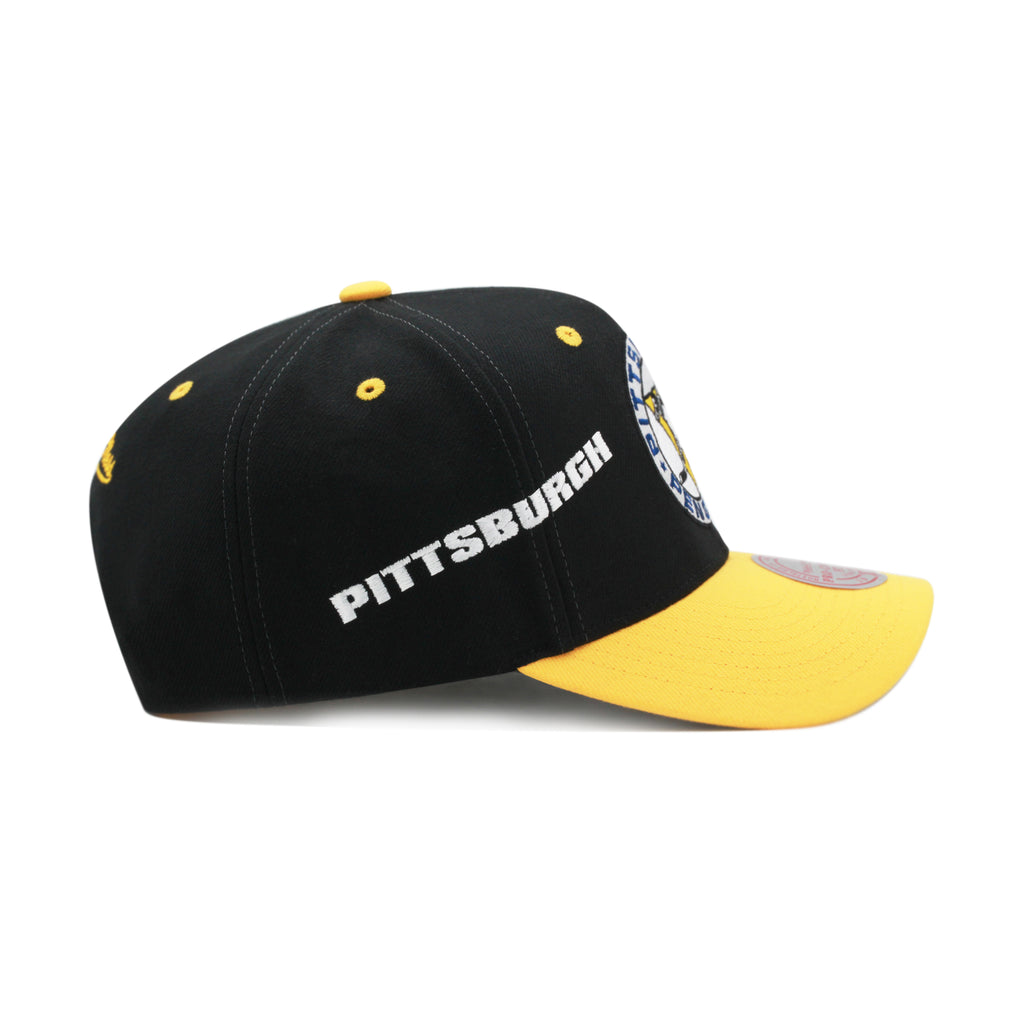 Pittsburgh Penguins Black Vintage Mitchell & Ness NHL Overbite Pro Snapback