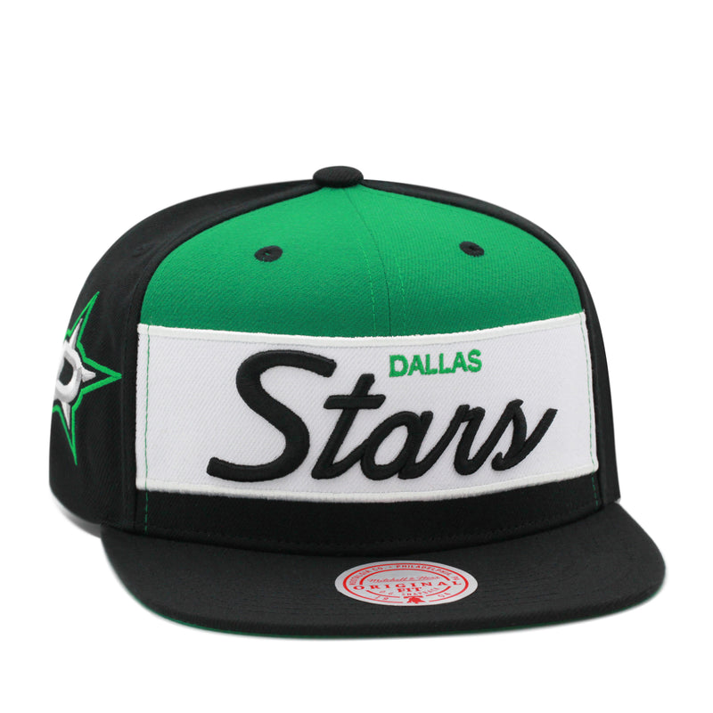 Dallas Stars Black Mitchell & Ness Retro Sport Snapback Hat