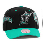 Florida Marlins Cooperstown Black Mitchell & Ness MLB Overbite Pro Snapback