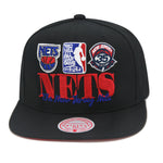 New Jersey Nets Black Mitchell & Ness Reframe Retro Snapback Hat