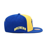 Milwaukee Brewers Royal Yellow Mitchell & Ness MLB Evergreen Snapback Hat