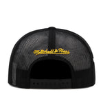 San Diego Padres Black Mitchell & Ness MLB Script Trucker Snapback