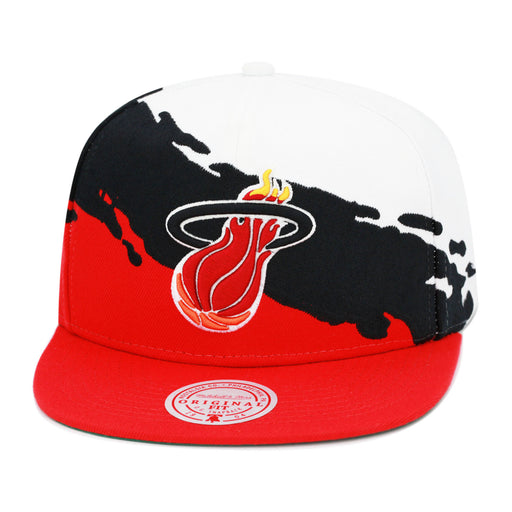 Miami Heat Mitchell & Ness Paintbrush Snapback Hat