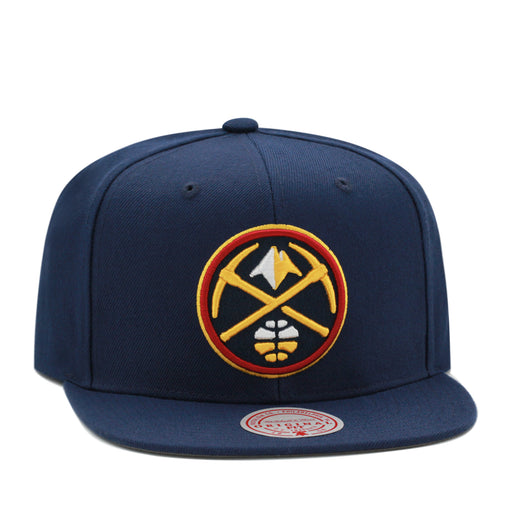 Denver Nuggets Navy Mitchell & Ness Snapback Hat