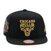 Chicago Bulls Black Mitchell & Ness NBA Core VI Snapback Hat