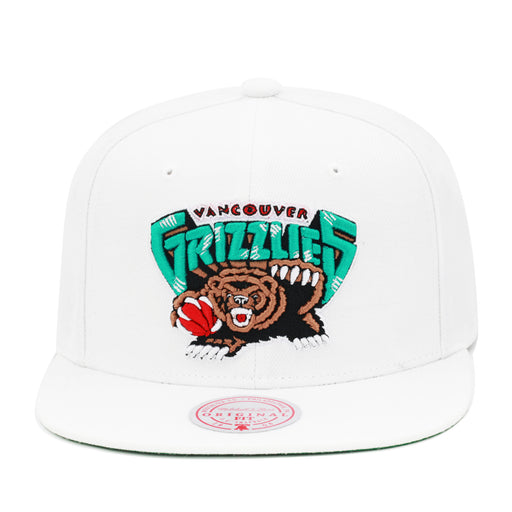 Vancouver Grizzlies White Mitchell & Ness Snapback Hat