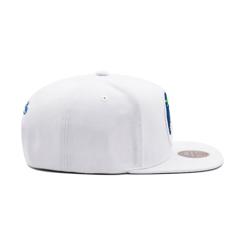 Minnesota Timberwolves White Mitchell & Ness Snapback Hat