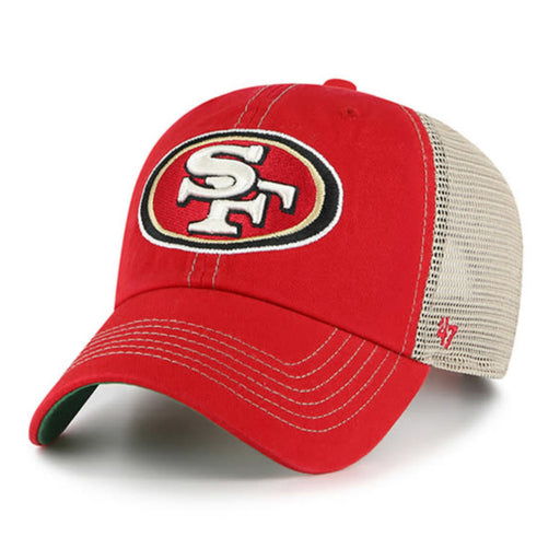 San Francisco 49ers Red 47 Brand Trawler Clean Up Snapback Hat