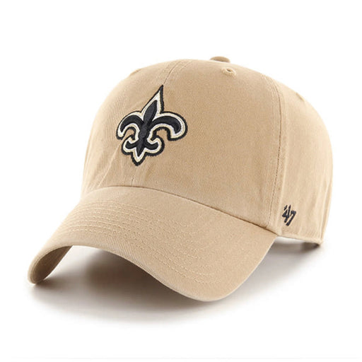 New Orleans Saints Khaki 47 Brand Clean Up Dad Hat