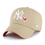 New York Yankees Khaki Icon 47 Brand Clean Up Dad Hat