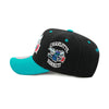 Charlotte Hornets Hardwood Classics Black Mitchell & Ness NBA Overbite Pro Snapback