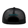 San Jose Sharks Black Mitchell & Ness NHL Script Trucker Snapback