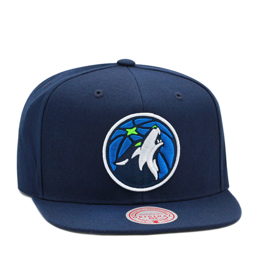 Minnesota Timberwolves Navy Mitchell & Ness Snapback Hat