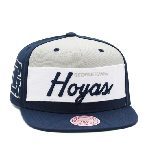 Georgetown Hoyas NCAA Navy Mitchell & Ness Retro Sport Snapback Hat
