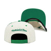 Boston Celtics Big Face Mitchell & Ness Snapback Hat Sand