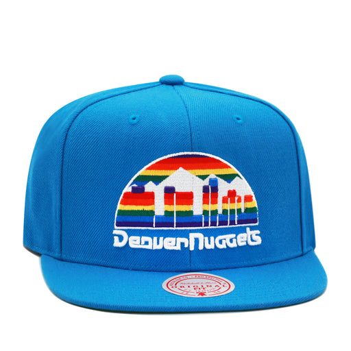 Denver Nuggets Blue Mitchell & Ness Snapback Hat