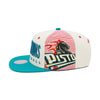 Detroit Pistons Big Face Mitchell & Ness Snapback Hat Sand