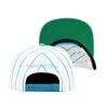North Carolina Tar Heels UNC White Mitchell & Ness NBA Retro Pinstripe Snapback Hat